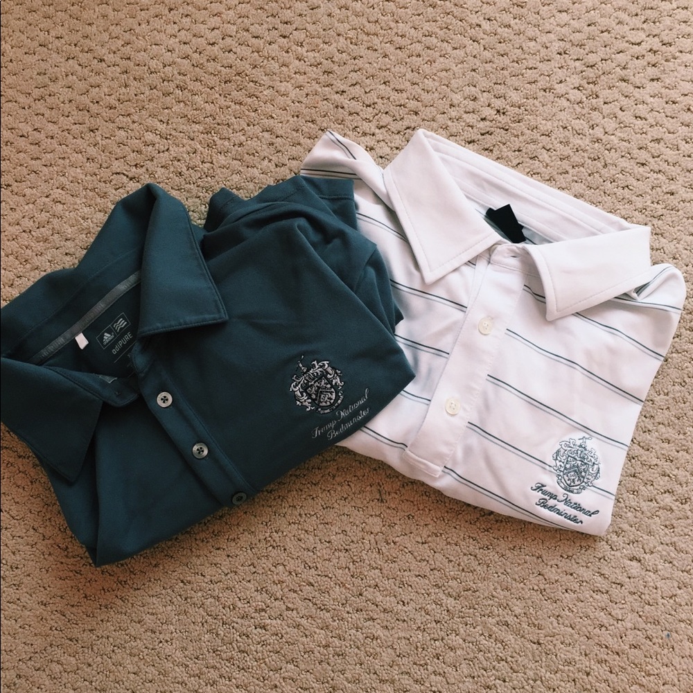 Trump National Bedminster Golf Shirt, WHITE SOLD